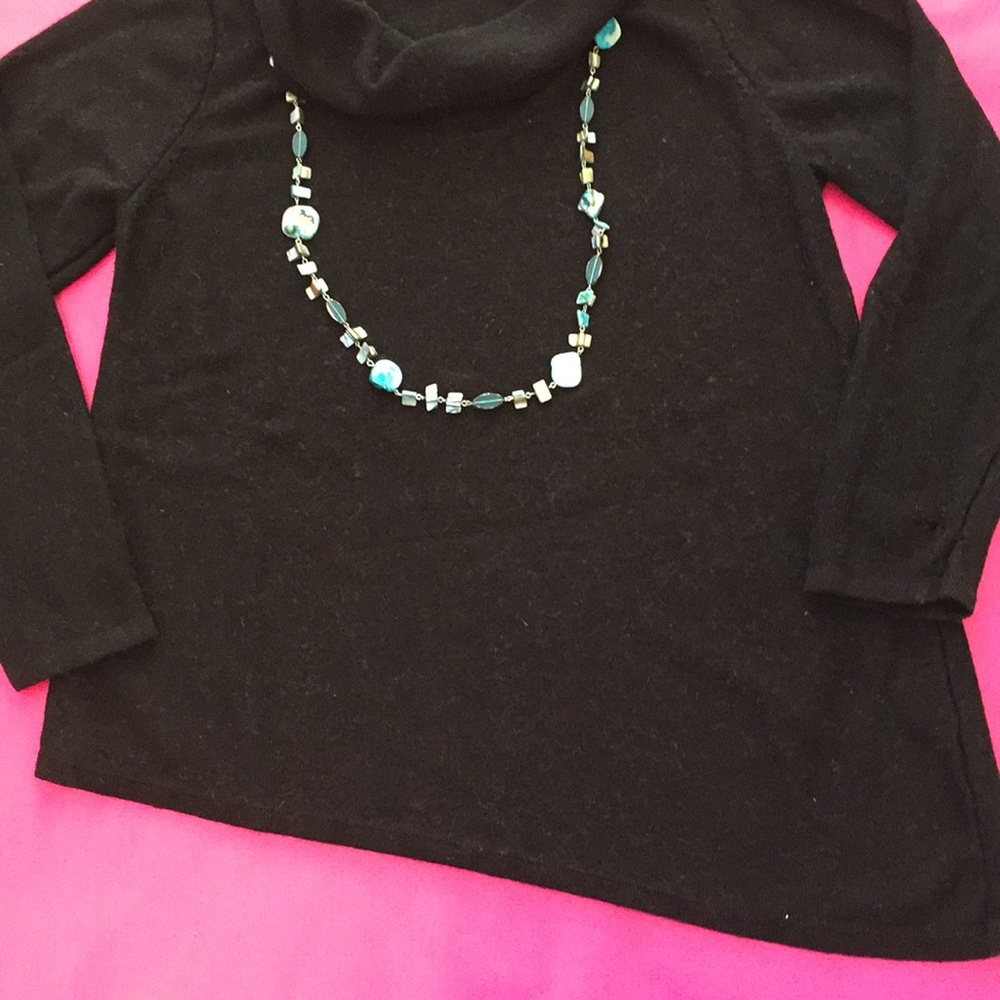 J Jill black cowl neck sweater - Picture 3 of 6